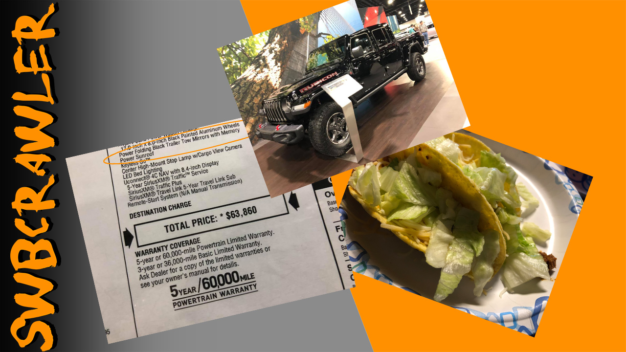 Jeep Gladiator Pricing Hoax, Tacos, and a garage oops