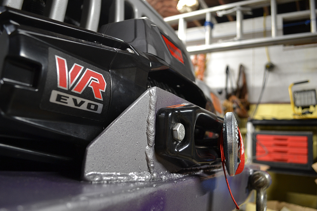 Modifying my bumper to hold a winch, and installing a Warn VR EVO 8s on my 2005 Jeep Wrangler LJ