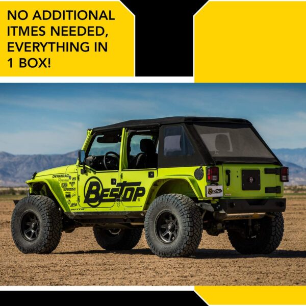 Bestop Trektop Glide for 08-18 Jeep Wrangler Unlimited (JKU) - Image 6