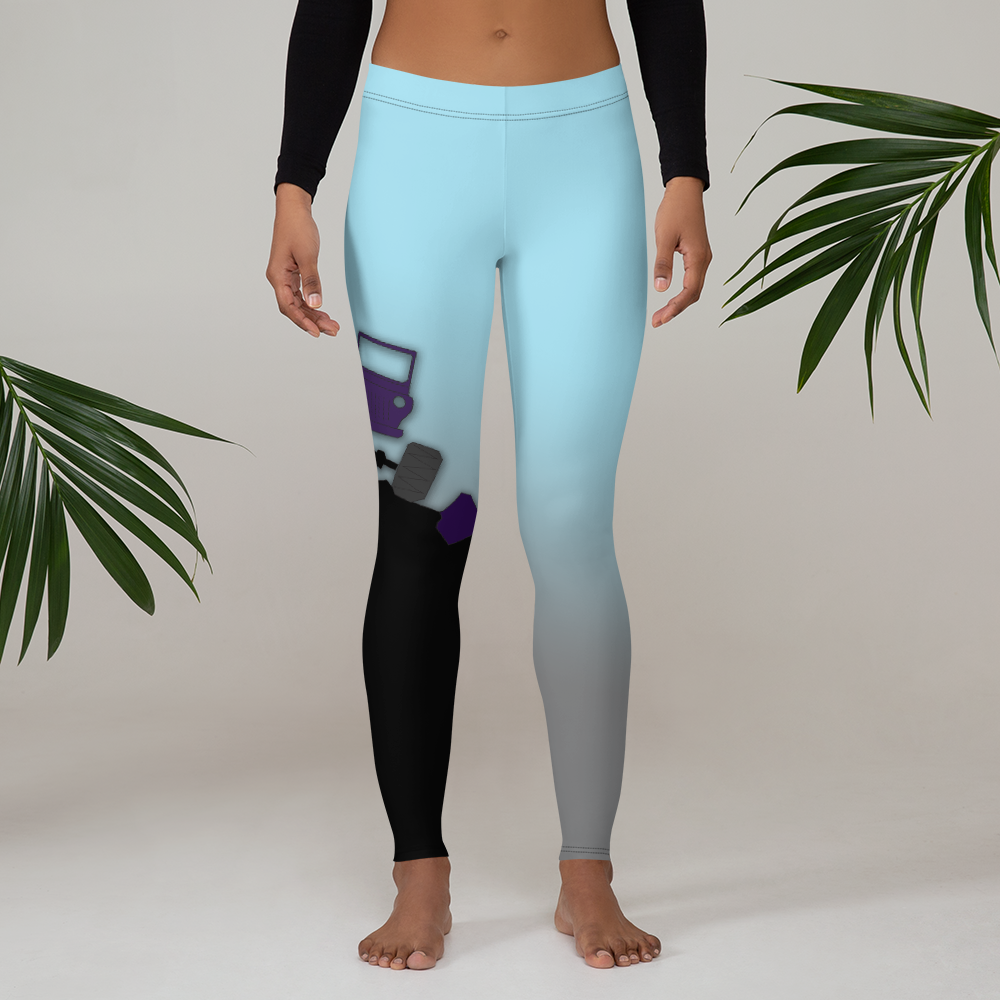 Jeep Girl on the Rocks Leggings Cyan – SWBCrawler