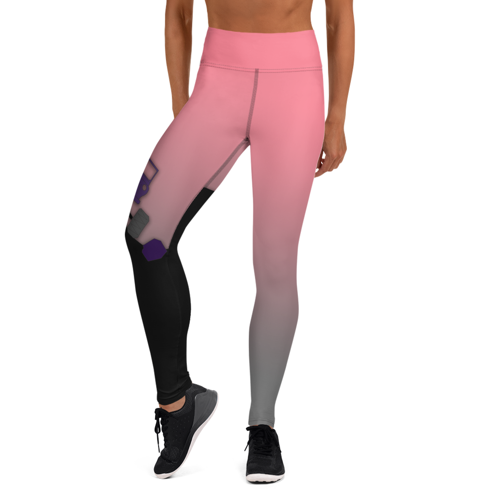 Jeep Girl on the Rocks Yoga Leggings Pink