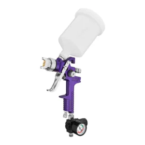 CENTRAL PNEUMATIC 20 oz. HVLP Gravity-Feed Air Spray Gun with Regulator
