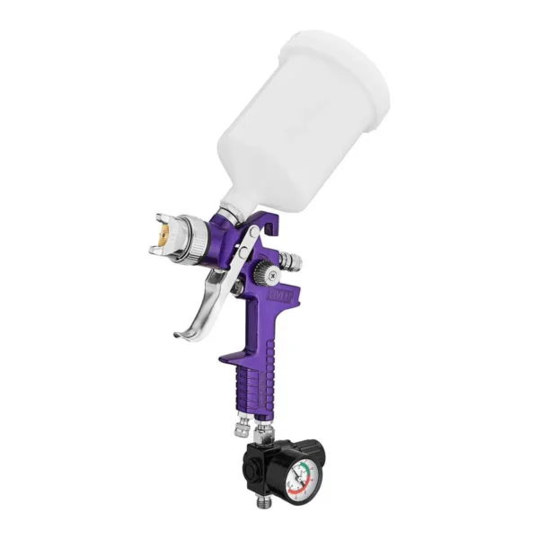 CENTRAL PNEUMATIC 20 oz. HVLP Gravity-Feed Air Spray Gun with Regulator